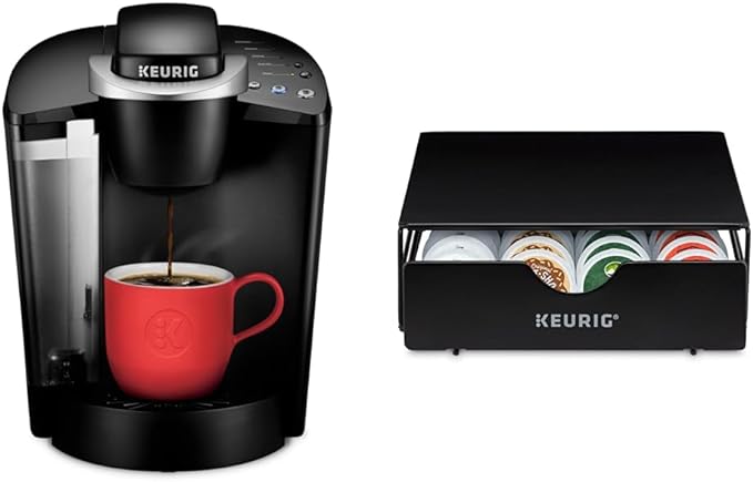 Keurig K-Classic Single Serve K-Cup Pod Coffee Maker, Rhubarb