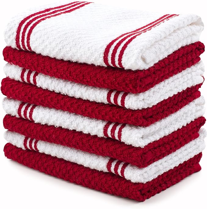 The Best Sticky Toffee Cotton Kitchen Towels Dishcloths Set of 8