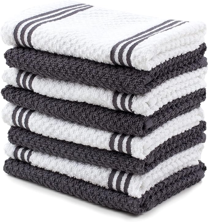 The Best Sticky Toffee Cotton Kitchen Towels Dishcloths Set of 8