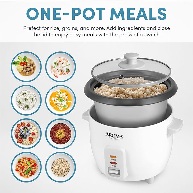 The Best Aroma Housewares Aroma 6-cup (cooked) 1.5 Qt. One Touch Rice Cooker